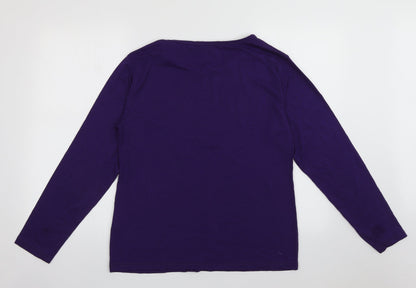 GW Classy Womens Purple  Polyester Pullover Sweatshirt Size XL  Pullover