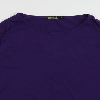 GW Classy Womens Purple  Polyester Pullover Sweatshirt Size XL  Pullover