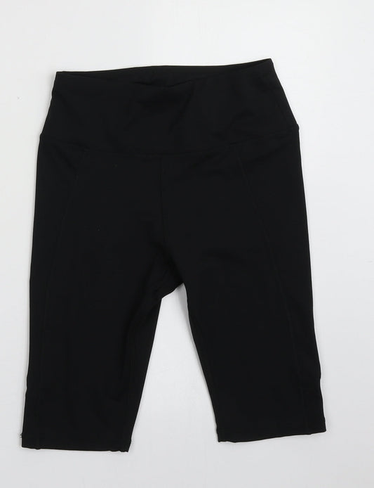 Primark Womens Black  Polyester Sweat Shorts Size 6 L10 in Regular