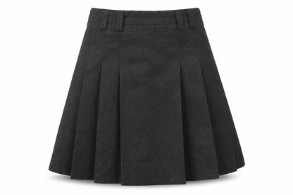 Dunnes Girls Grey  Polyester Pleated Skirt Size 4 Years  Regular  - School Wear