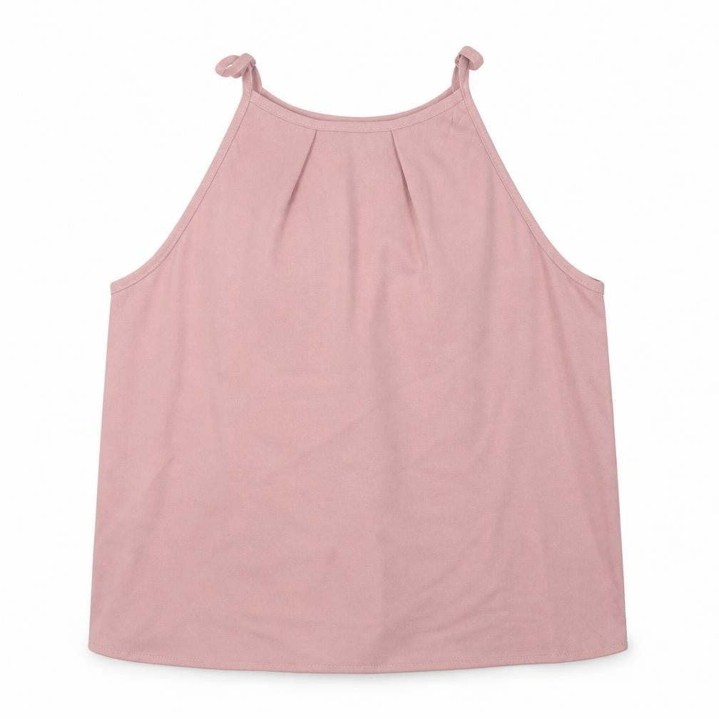 SheIn Womens Pink  Polyester Basic Tank Size M High Neck