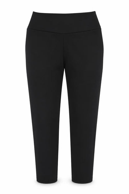 Preworn Womens Black  Polyester Carrot Trousers Size M L25 in Regular