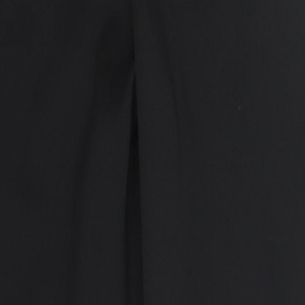 Preworn Womens Black  Polyester Carrot Trousers Size M L25 in Regular