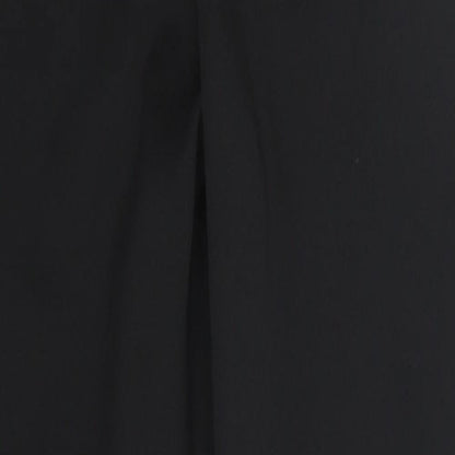 Preworn Womens Black  Polyester Carrot Trousers Size M L25 in Regular