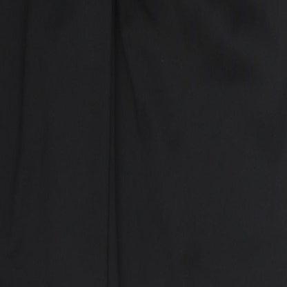 Preworn Womens Black  Polyester Carrot Trousers Size M L25 in Regular