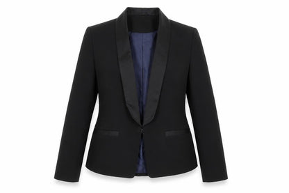 Atmosphere Womens Black  Polyester Jacket Suit Jacket Size 10