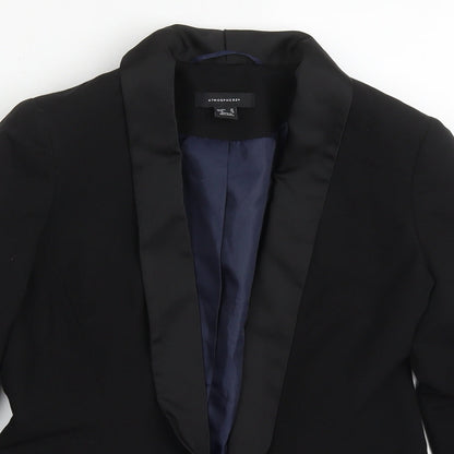 Atmosphere Womens Black  Polyester Jacket Suit Jacket Size 10