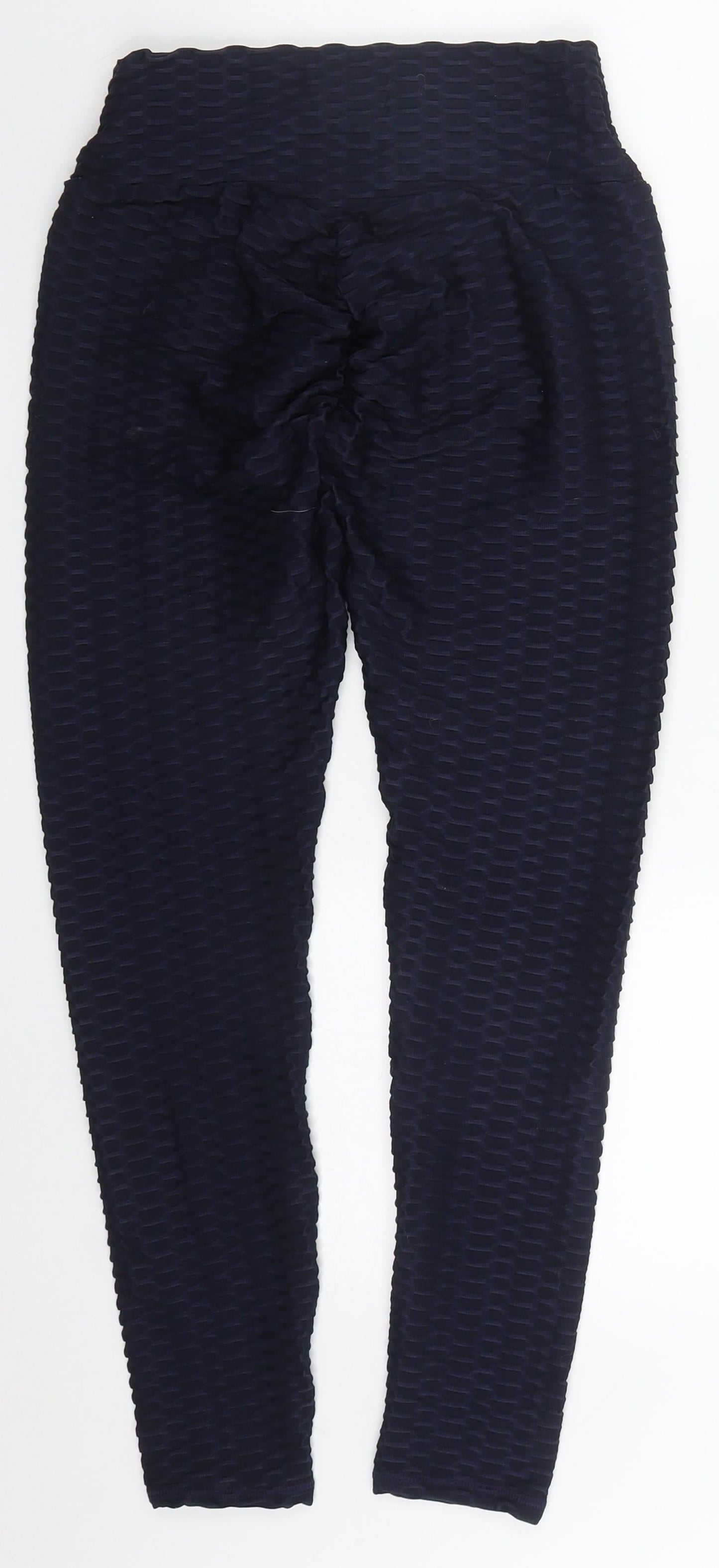 Preworn Womens Blue  Polyester Carrot Leggings Size S L26 in