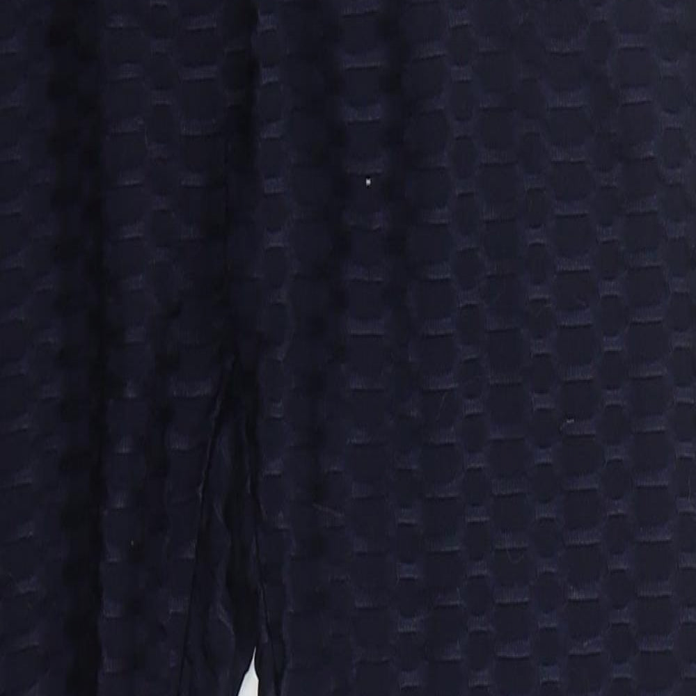 Preworn Womens Blue  Polyester Carrot Leggings Size S L26 in