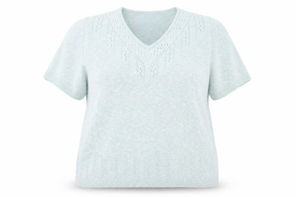 Preworn Womens Green V-Neck  Acrylic Pullover Jumper Size 20