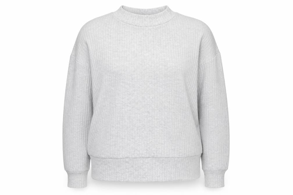 Primark Womens Grey Round Neck  Viscose Pullover Jumper Size M