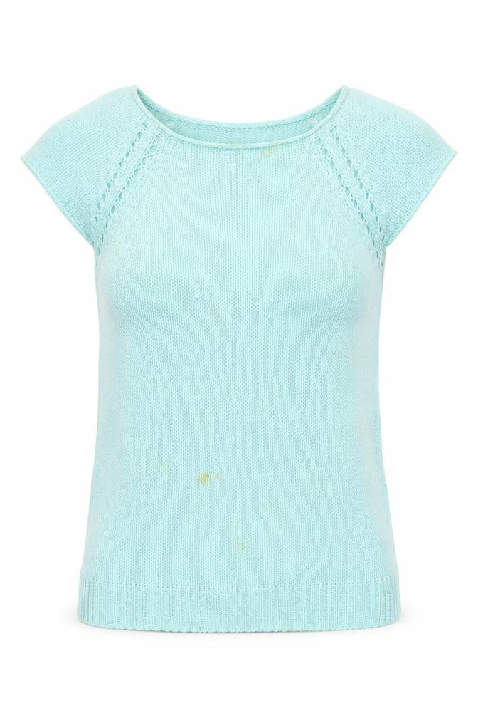 Peacocks Womens Green Round Neck   Pullover Jumper Size S