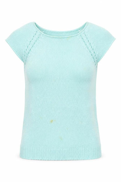 Peacocks Womens Green Round Neck   Pullover Jumper Size S