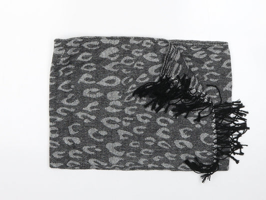 Preworn Womens Grey Animal Print   Shawl/Wrap