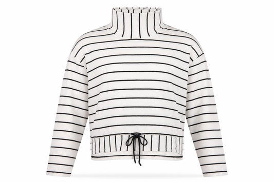 COIN 1804 Mens Multicoloured Roll Neck Striped Rayon Pullover Jumper Size XL