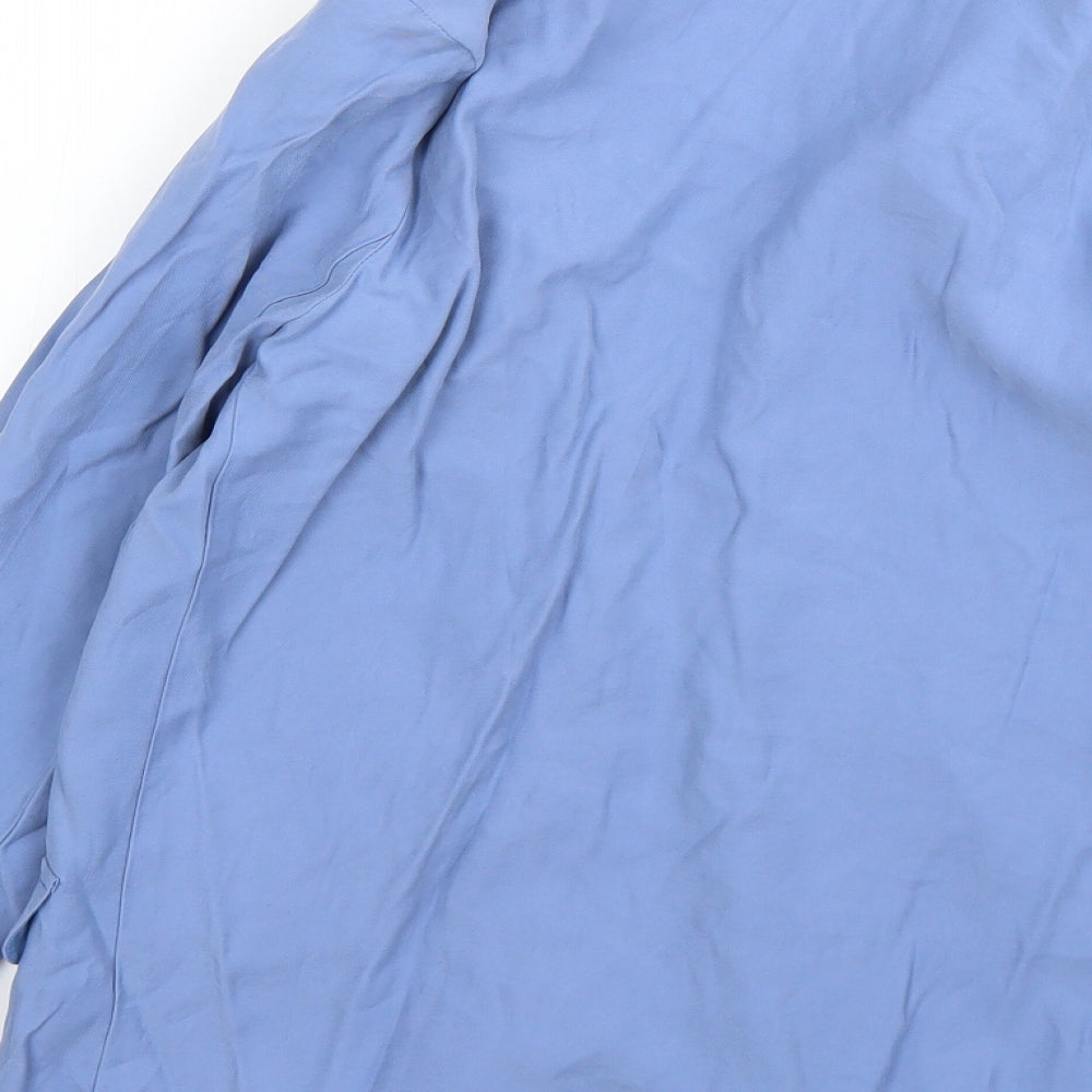 Primark Womens Blue  Viscose Jacket Blazer Size 8