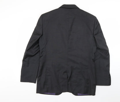Next Mens Grey  Wool Jacket Suit Jacket