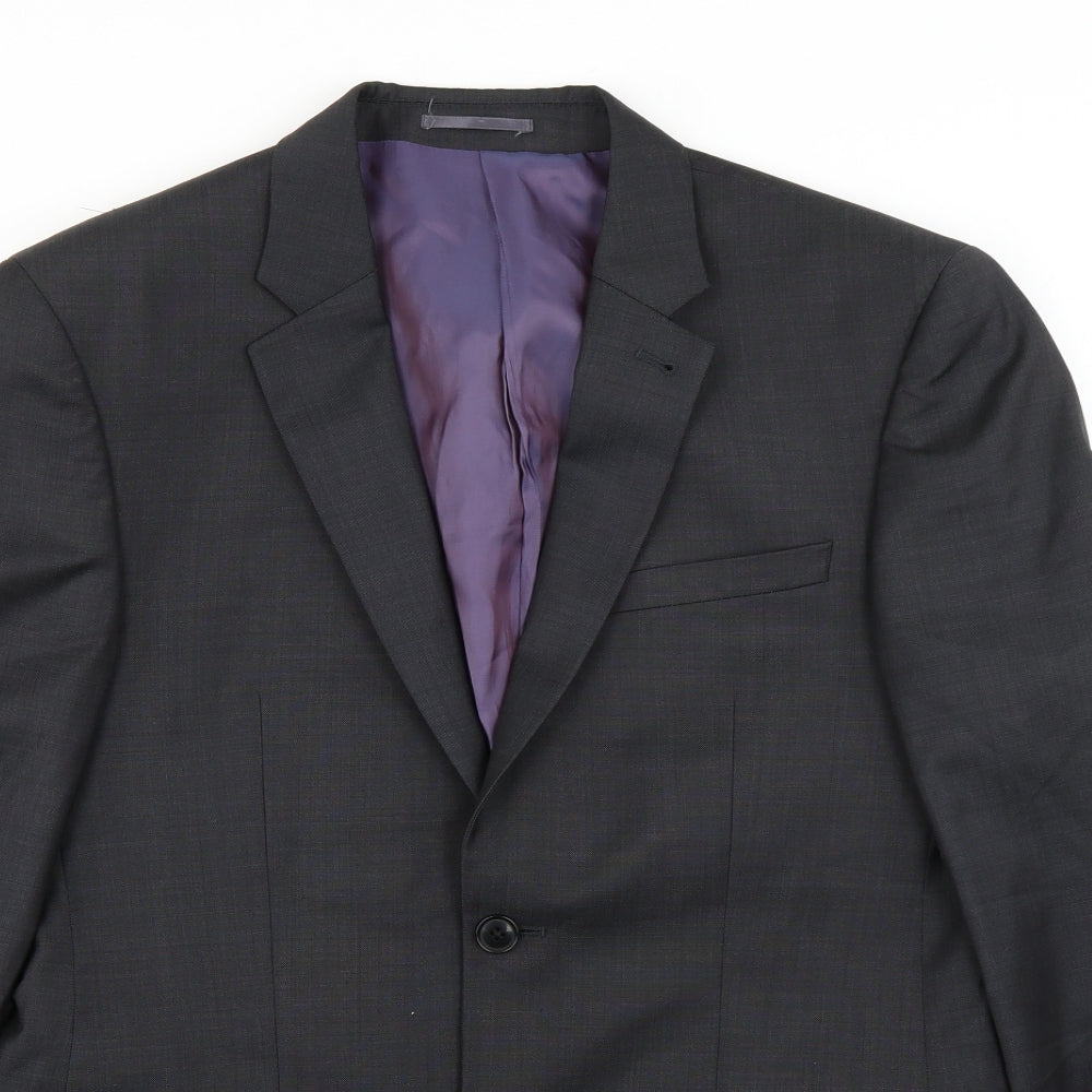 NEXT Mens Grey  Wool Jacket Suit Jacket