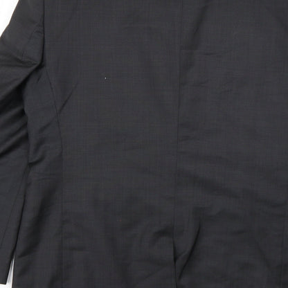 Next Mens Grey  Wool Jacket Suit Jacket