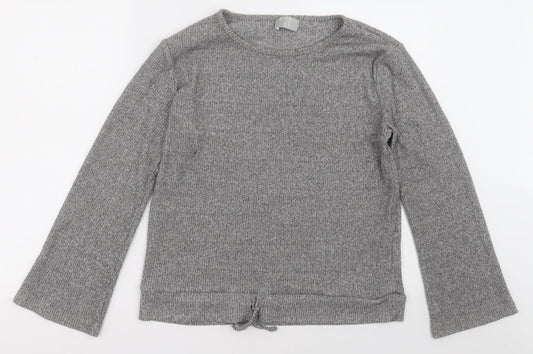 jeff&co Womens Grey  Polyester Pullover Sweatshirt Size 12  Pullover