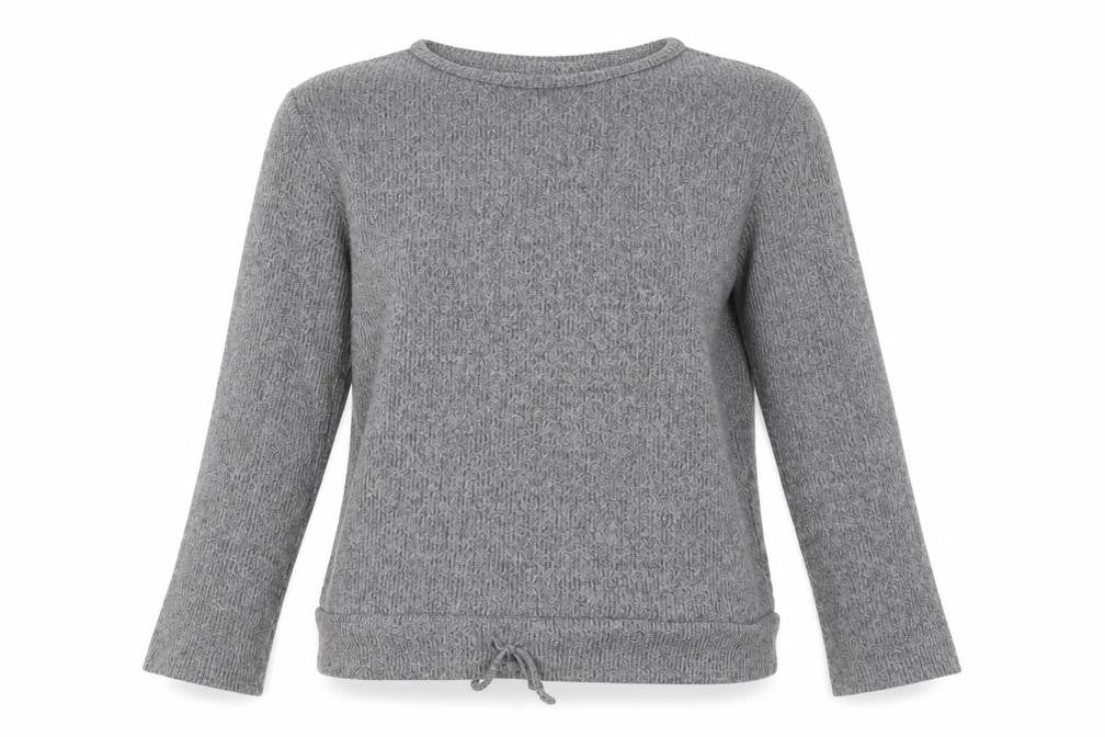 jeff&co Womens Grey  Polyester Pullover Sweatshirt Size 12  Pullover