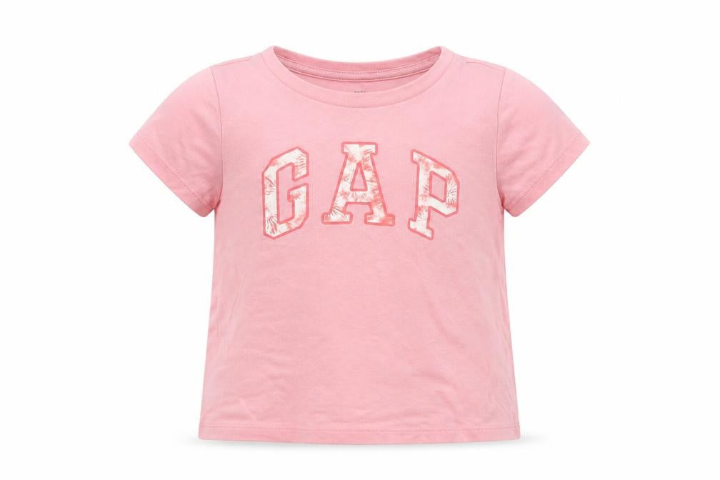 Gap Girls Pink  Cotton Basic Polo Size 3 Years Crew Neck