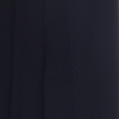 Emma Womens Blue  Polyester Trousers  Size 16 L26 in Regular