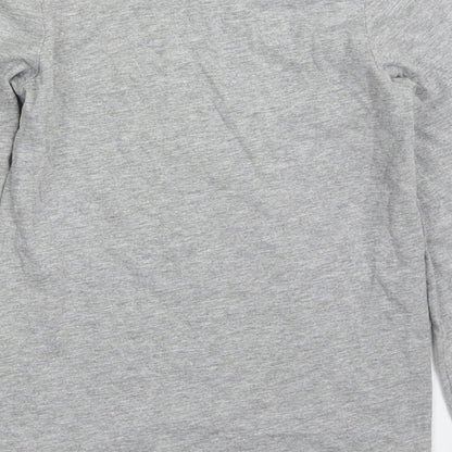 Tu Girls Grey  Cotton Basic T-Shirt Size 8 Years Round Neck Pullover - Fa Boo! Lous