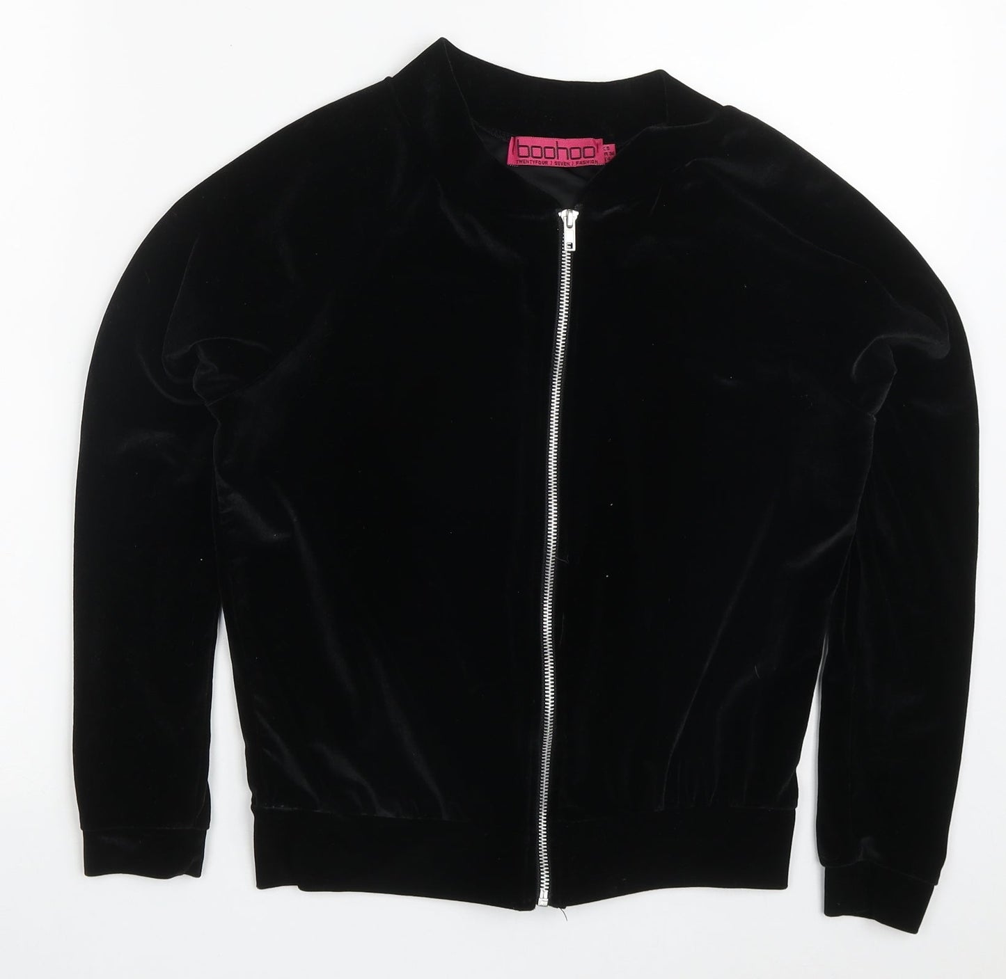 Boohoo Womens Black   Jacket  Size 8  Zip