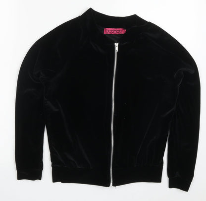 Boohoo Womens Black   Jacket  Size 8  Zip