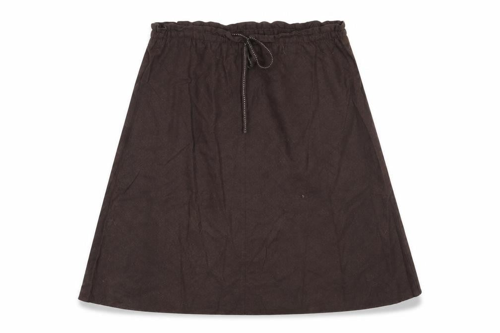 H&M Womens Brown  Linen Flare Skirt Size 46 in