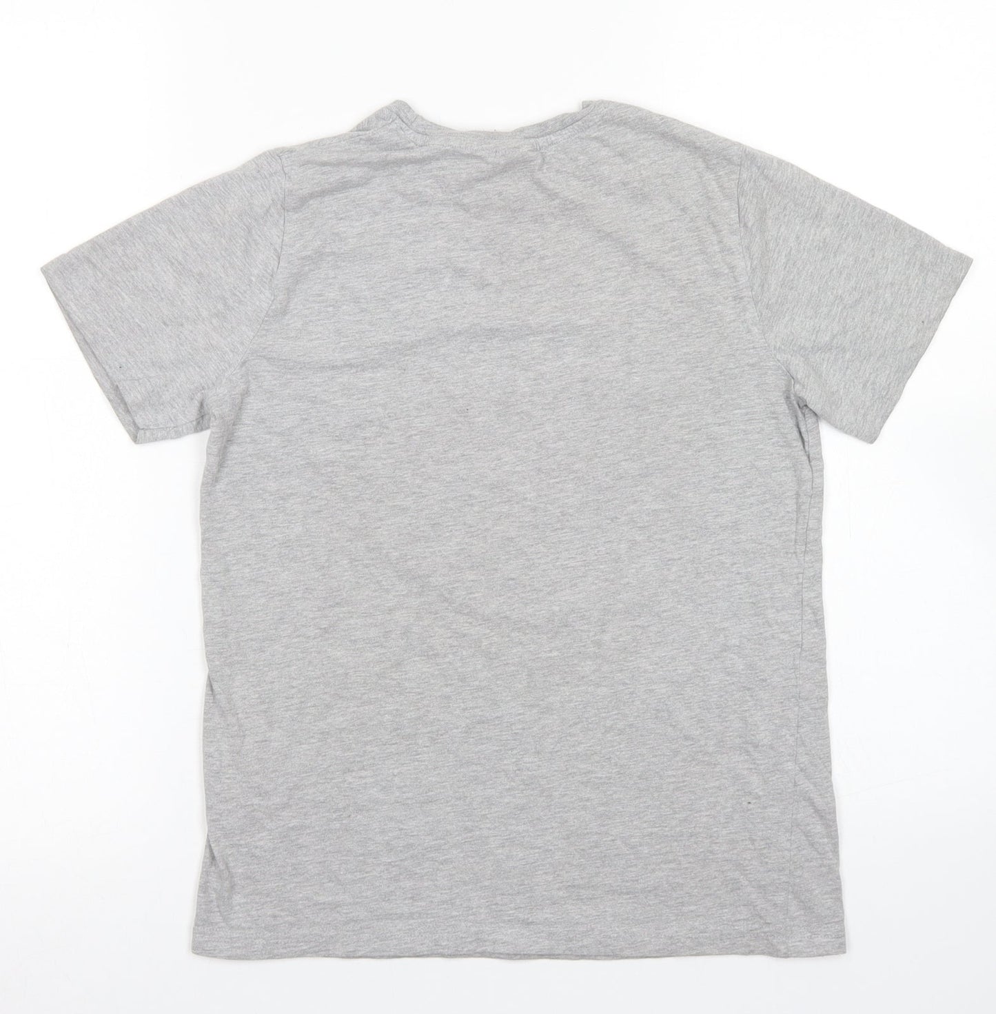 Primark Boys Grey  Cotton Basic T-Shirt Size 11-12 Years Crew Neck  - Black Panther