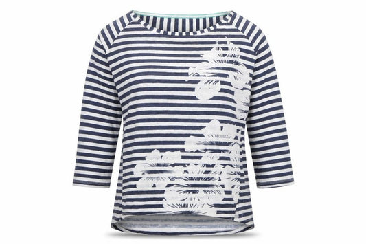 Per Una Womens Multicoloured Round Neck Striped Polyester Pullover Jumper Size 10