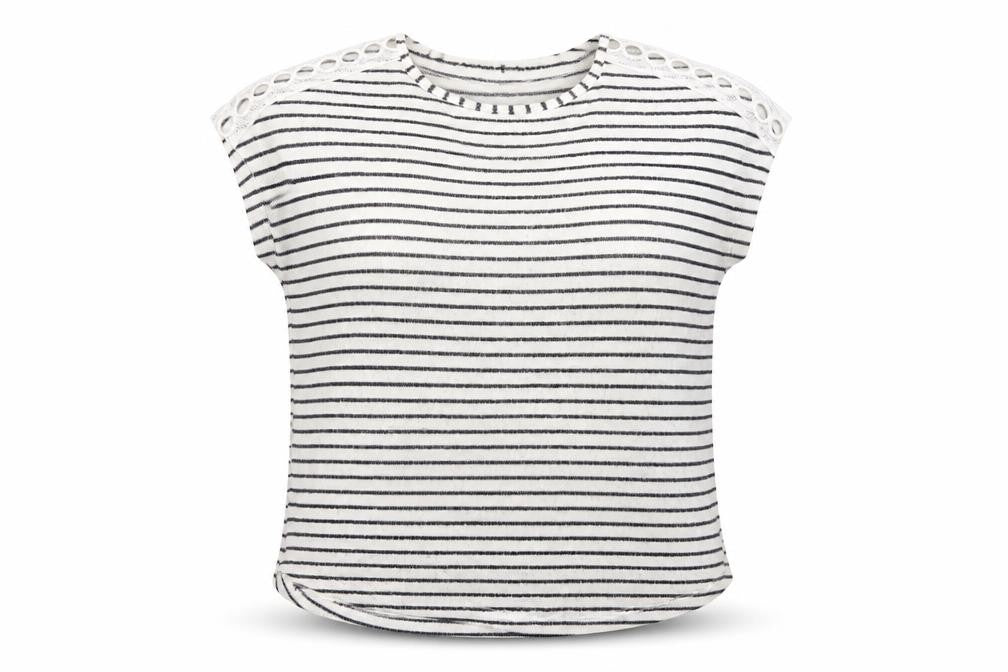 TU Womens Multicoloured Round Neck Striped Viscose Pullover Jumper Size 10