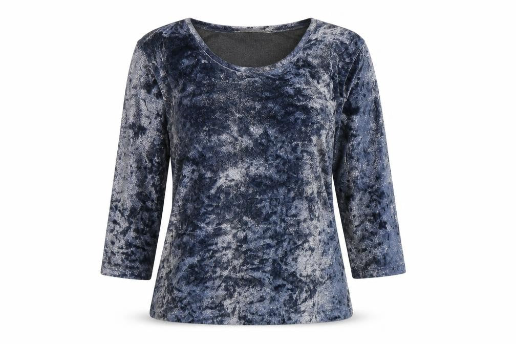 Bicalla Womens Blue Round Neck  Polyester Pullover Jumper Size M