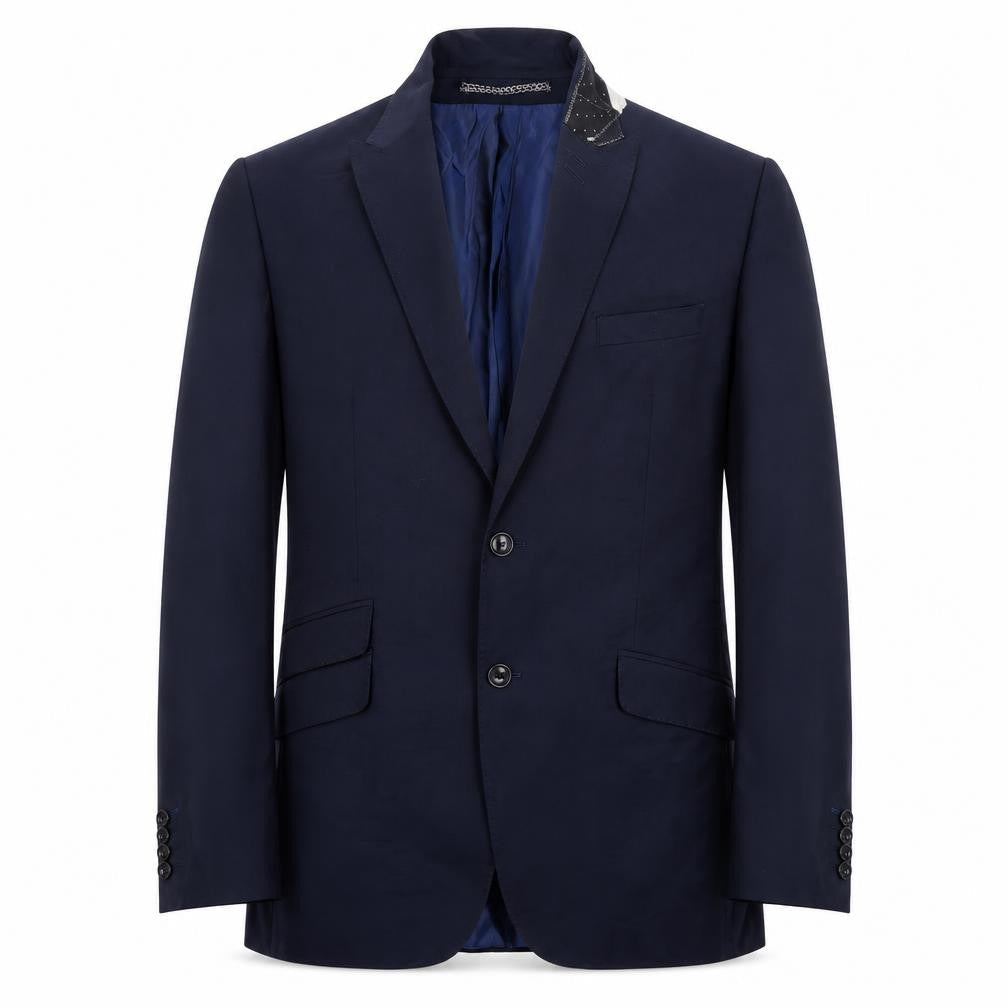 Marks & Spencer Mens Blue  Wool Jacket Suit Jacket