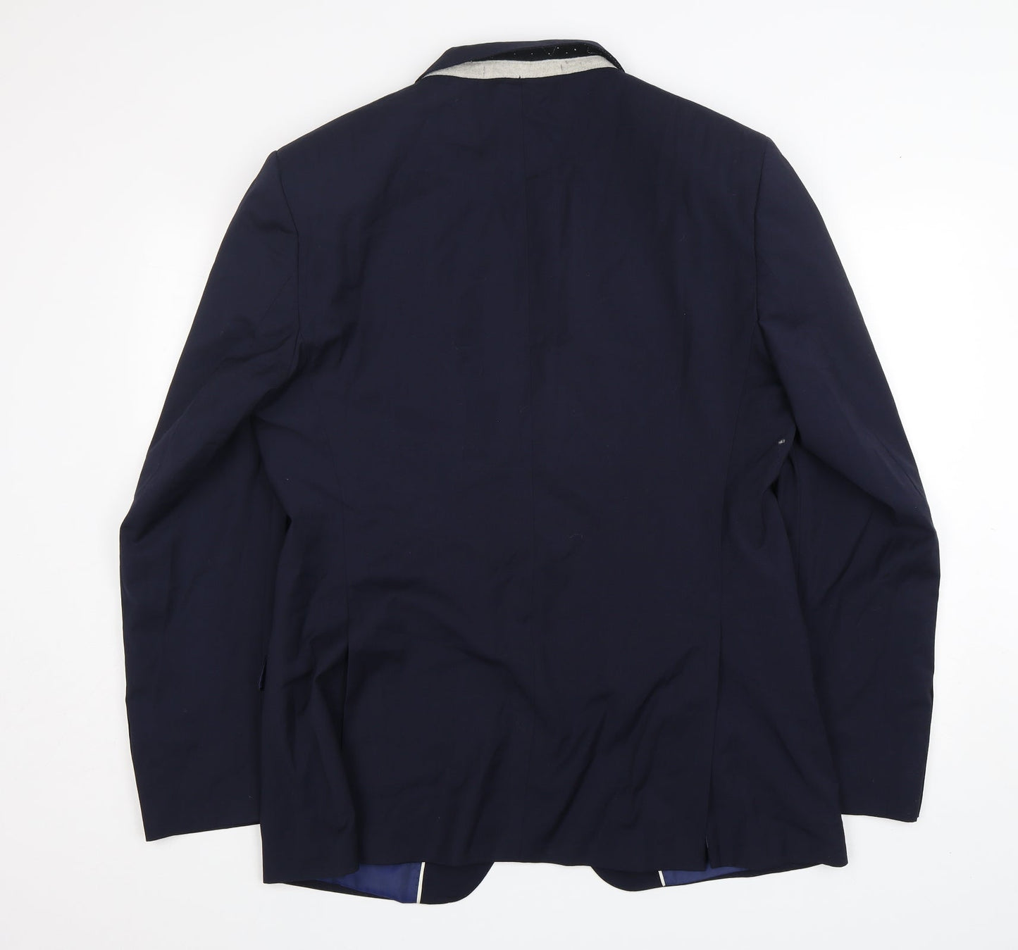 M&S Mens Blue  Wool Jacket Suit Jacket