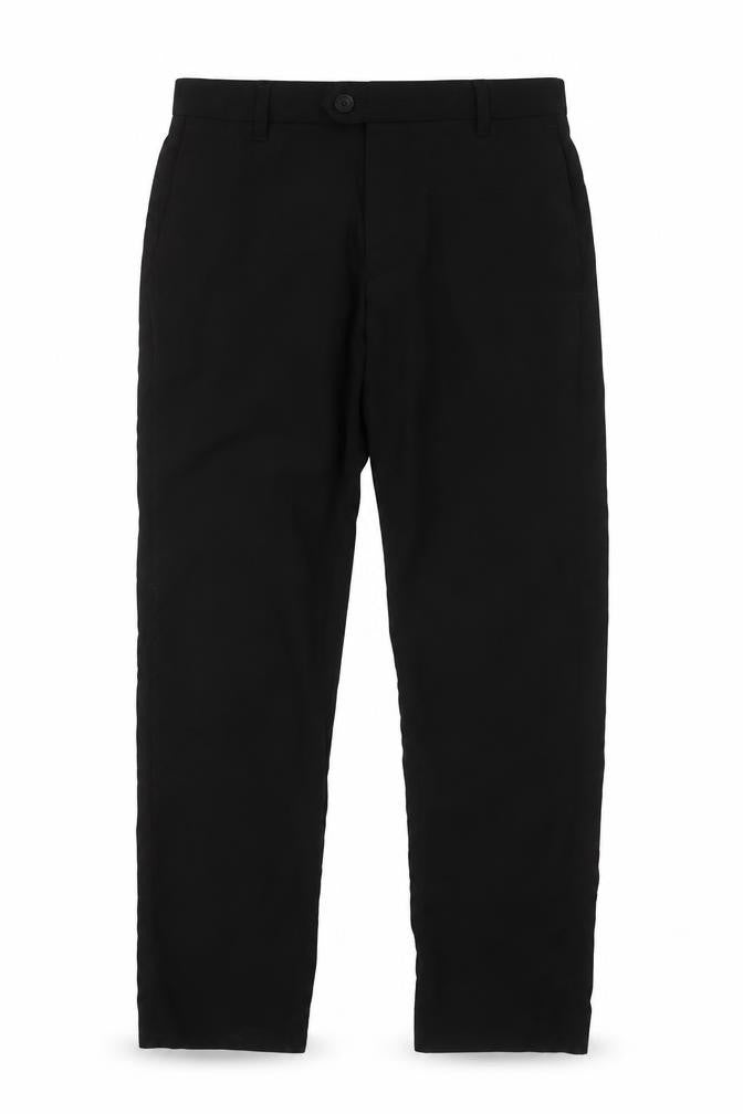 NEXT Mens Black  Polyester Capri Trousers Size 30 L31 in Regular Button