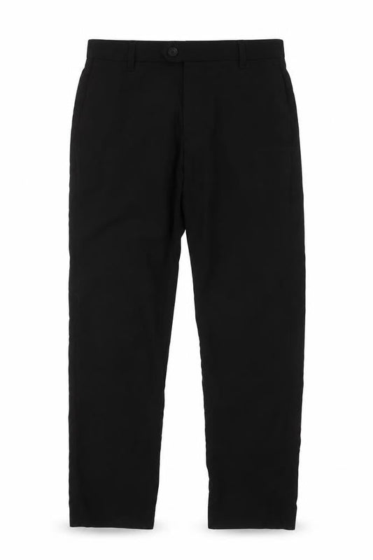 Next Mens Black  Polyester Capri Trousers Size 30 L31 in Regular Button