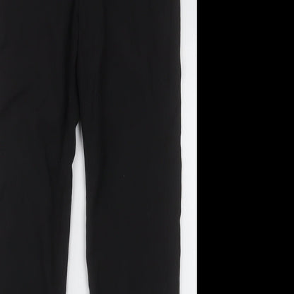 Next Mens Black  Polyester Capri Trousers Size 30 L31 in Regular Button