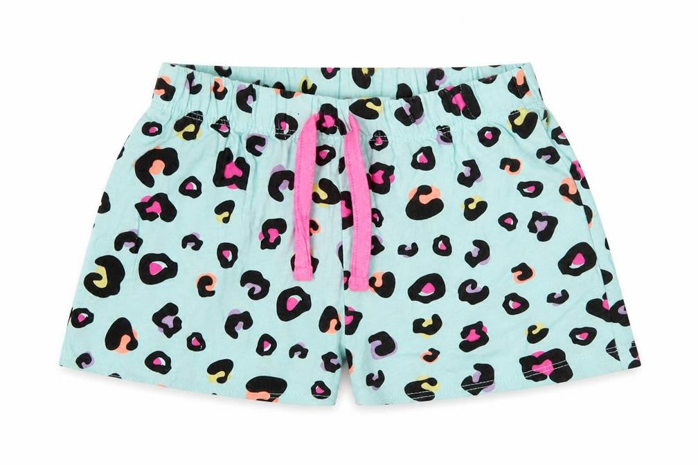 Dunnes Stores Girls Blue Animal Print Cotton Cami Sleep Shorts Size 2-3 Years  Tie