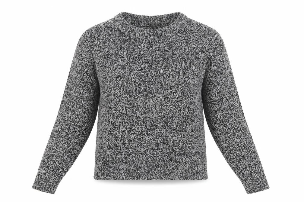 H&M Womens Grey Crew Neck  Acrylic Pullover Jumper Size XS