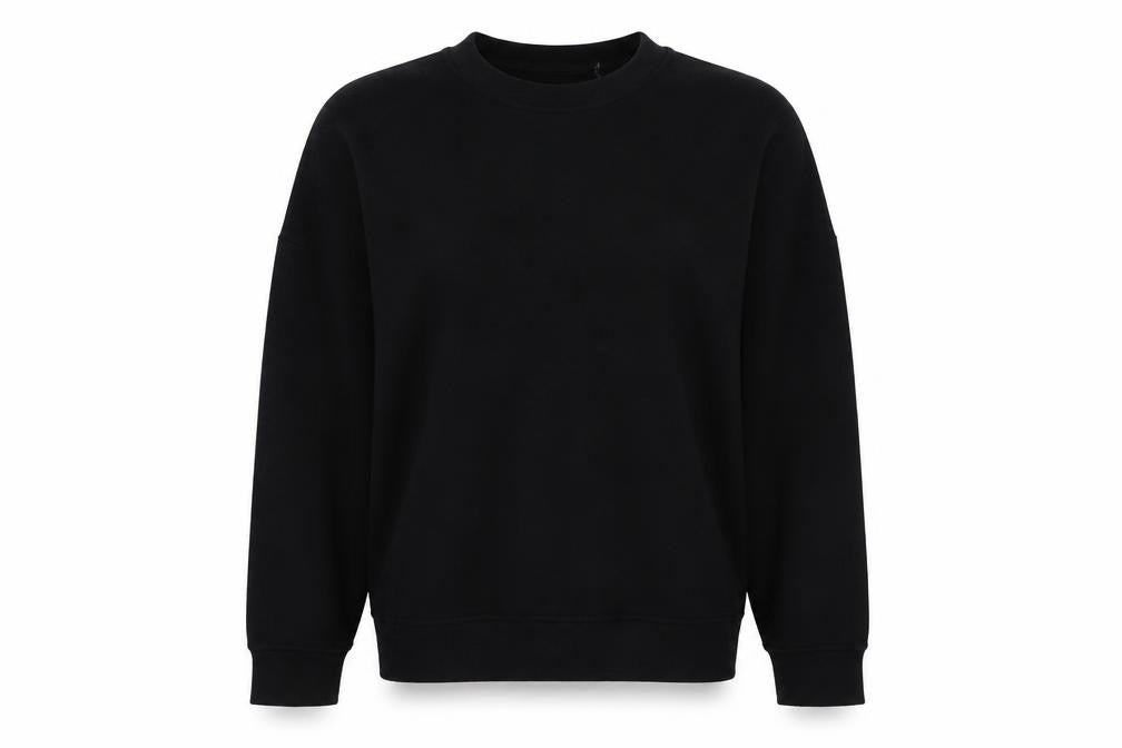 Primark Womens Black Crew Neck  Cotton Pullover Jumper Size 6
