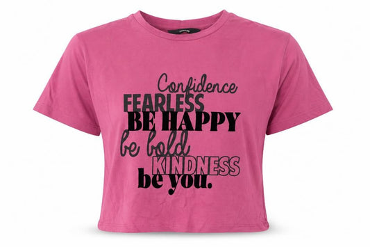 George Girls Purple  Cotton Cropped Polo Size 9-10 Years Crew Neck  - Confidence