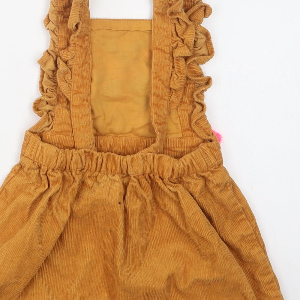 Matalan Baby Brown  Cotton A-Line  Size 18-24 Months  Square Neck