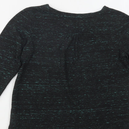 Next Girls Green  Polyester Basic Blouse Size 8 Years Crew Neck  - Smile