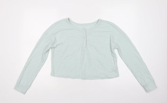 Primark Womens Green  Polyester Top Pyjama Top Size XS