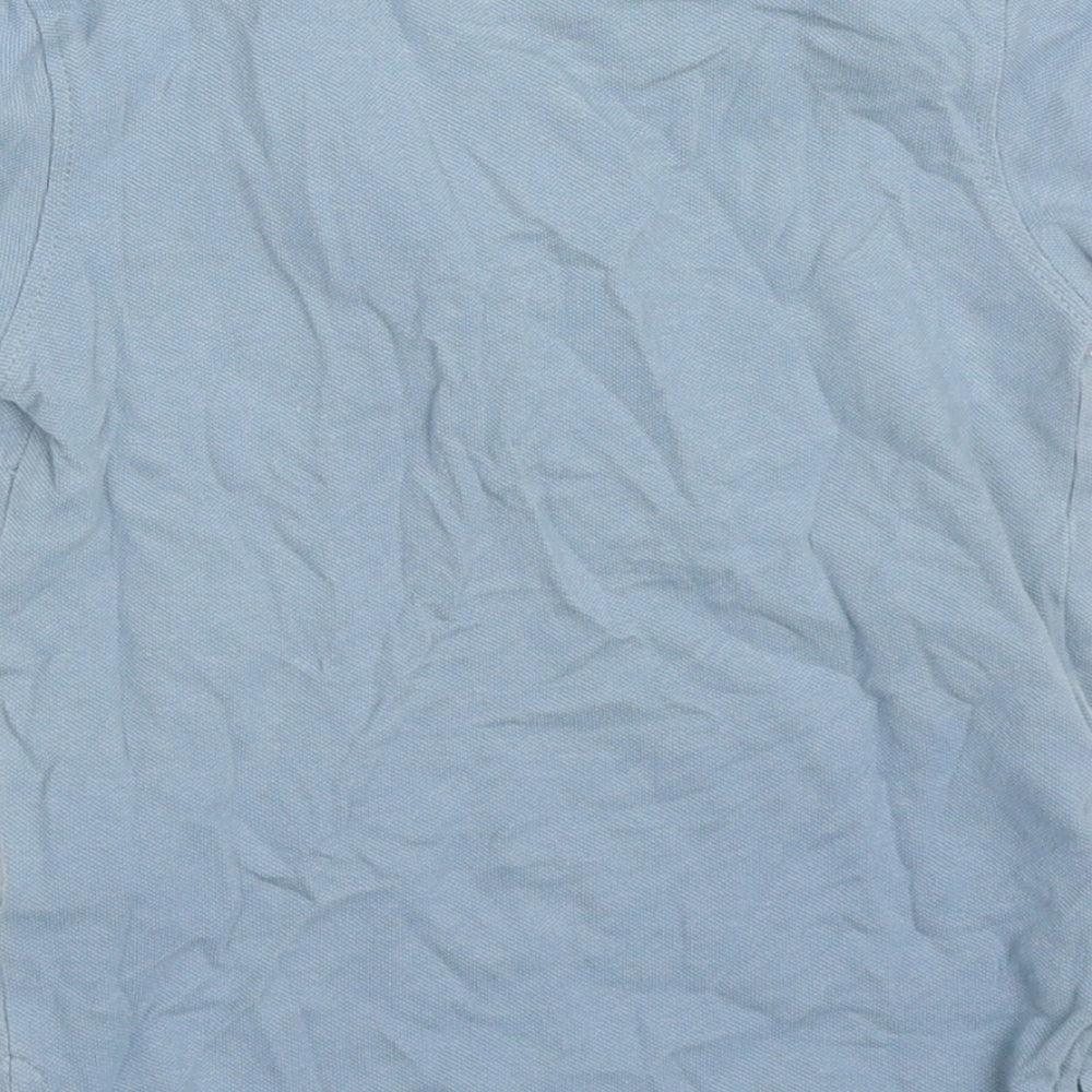 Primark Boys Blue  Cotton Basic Polo Size 2-3 Years Collared Pullover