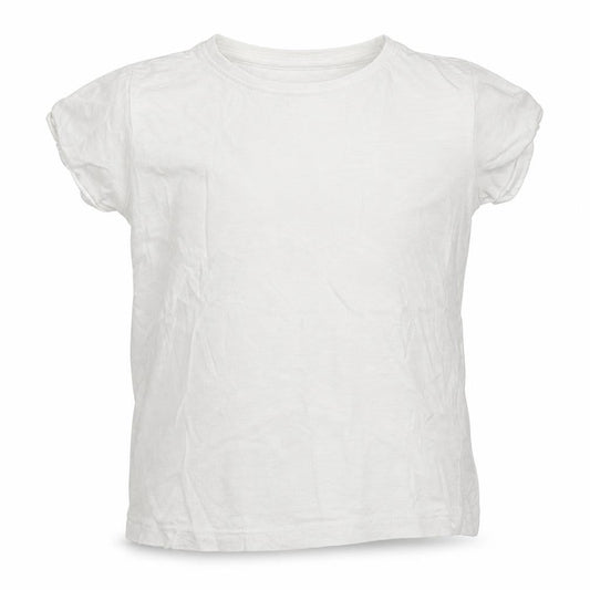 Dunnes Boys White  Cotton Basic T-Shirt Size 4-5 Years Crew Neck Pullover
