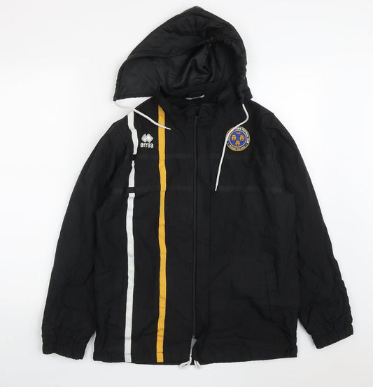 Errea Mens Black   Jacket Coat Size XS  Zip - Shrewsbury Town FC
